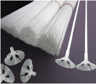 100 Tane Plastik balon �ubu�u ve aparat�